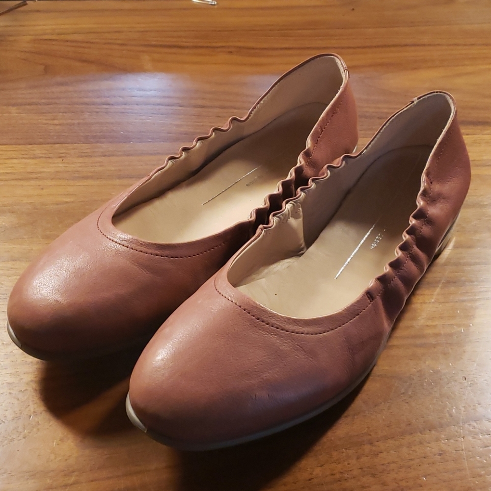 Leather Ecco Flats.